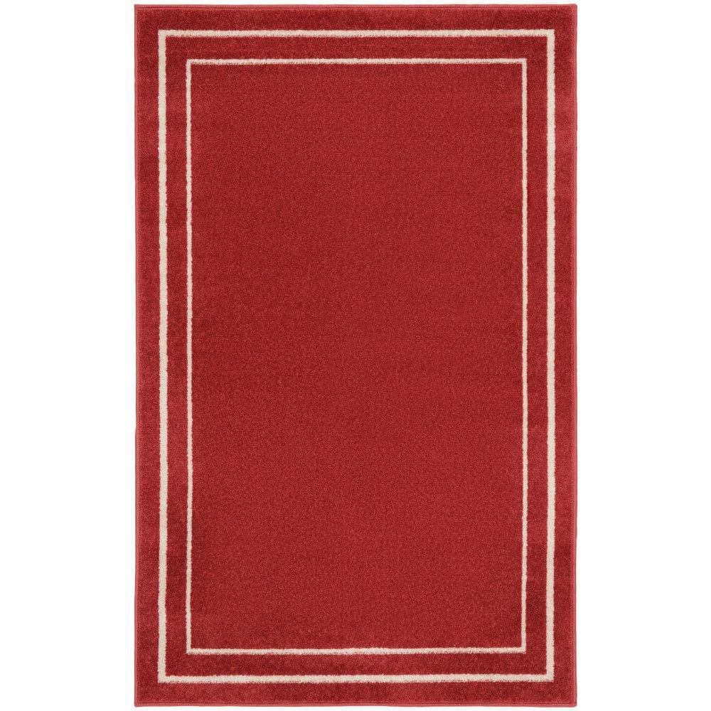 Essentials Brick Ivory 3 ft. x 5 ft. Solid Contemporary Area Rug price history on PriceWatchPro
