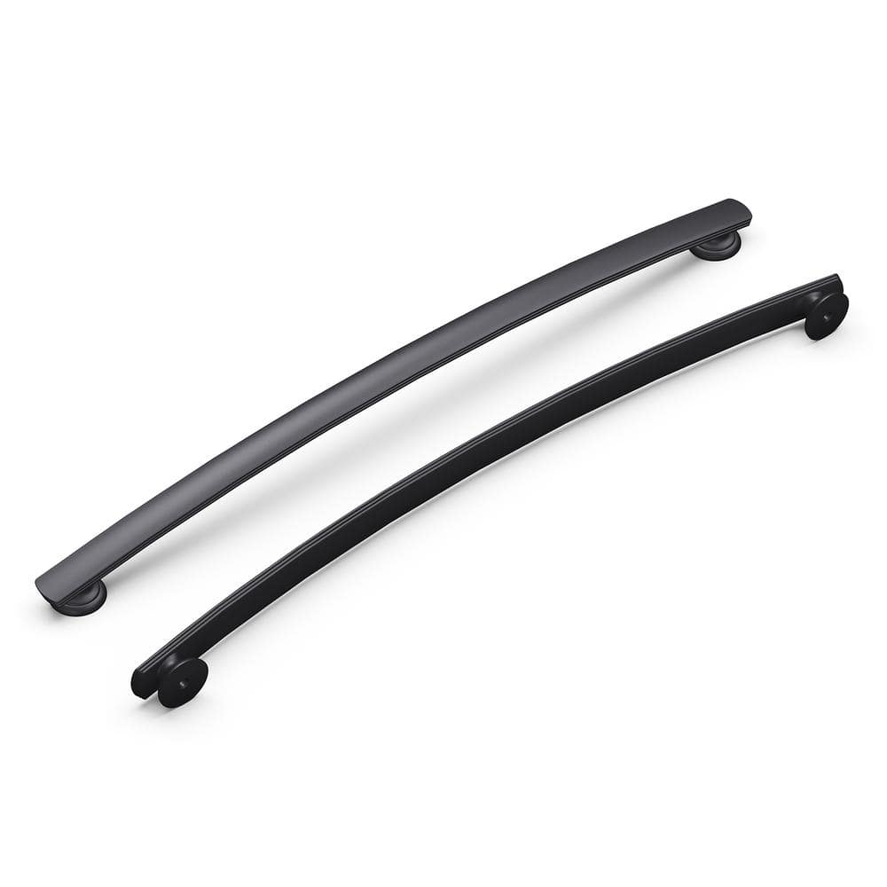 Matte Black 12" Solid Core Kitchen Cabinet Handles