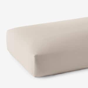 Legends Hotel Supima Wrinkle-Free Extra Deep Cotton Sateen Alabaster Queen Fitted Sheet