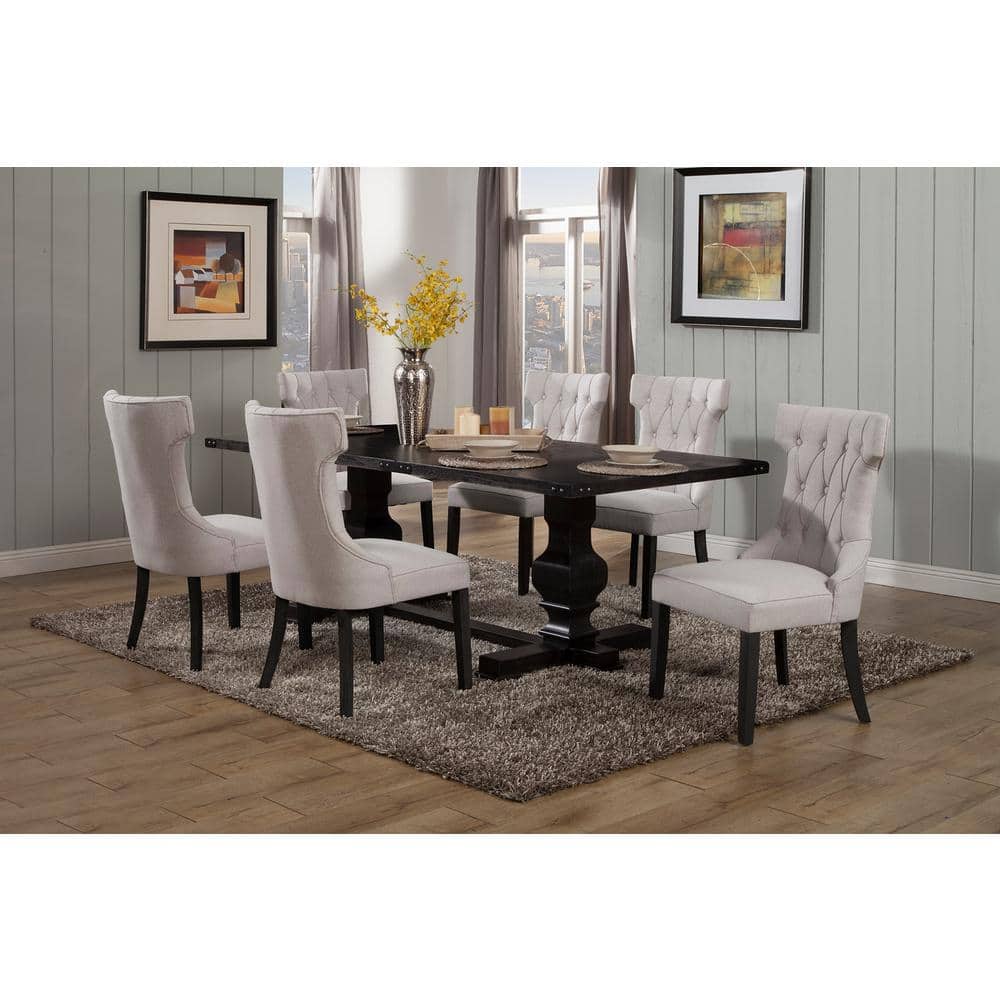 Manchester 88'' Vintage Black Reclaimed Wood Dining Table