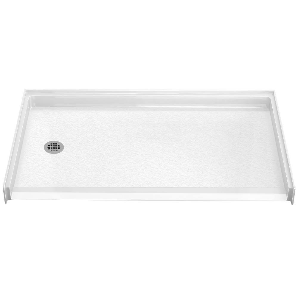 AVORA 60 in. x 36 in. Low Threshold Alcove Acrylic Shower Base with Left Drain in White price history on PriceWatchPro