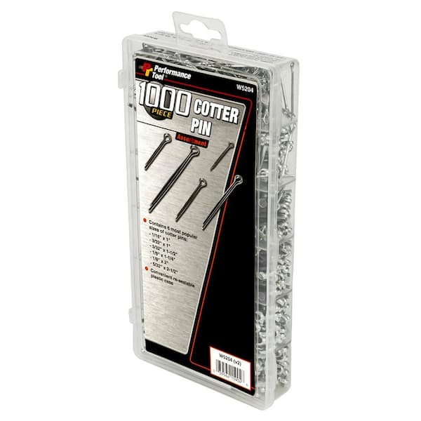 Performance Tool 1000 Piece Cotter Pin Assortment W5204 The Home Depot 