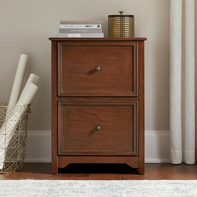 StyleWell Braxten Light Oak Brown Vertical File Cabinet with 2 Drawers  (15.6 in. W x 30 in. H) 06582AT - The Home Depot