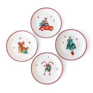 Assorted Holiday Appetizer Plates (Set of 4)