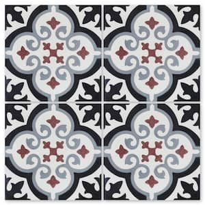 Fiore E Winter Multicolor/Matte 8 in. x 8 in. Cement Handmade Floor and Wall Tile (Box of 8/3.45 sq. ft.)