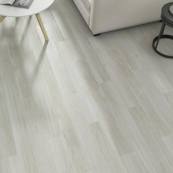 DuraDecor Polished Pro Smokey Stone 8 MIL x 6 in. W x 48 in. L Glue Down Waterproof Luxury Vinyl Flooring (3120 sq. ft./pallet)