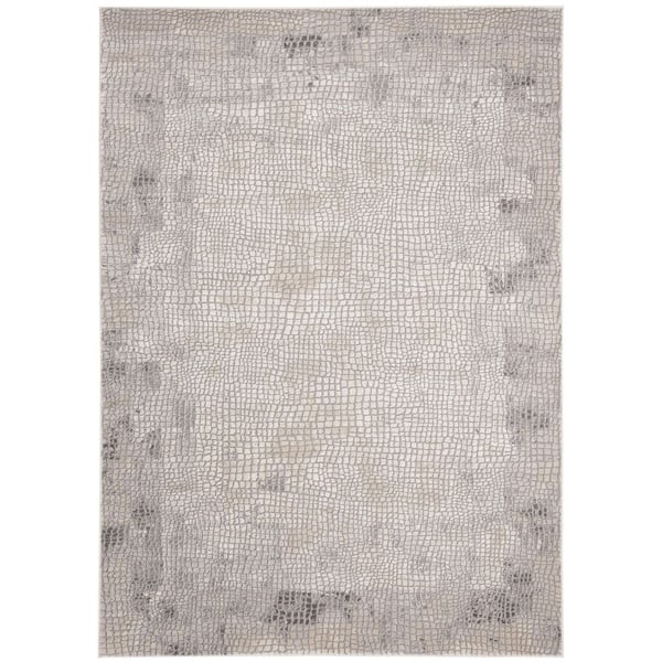 SAFAVIEH Meadow Taupe/Gray 8 ft. x 10 ft. Geometric Abstract Area Rug