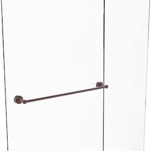 Waverly Place 30 in. Over-the-door Shower Door Towel Bar in Antique Copper