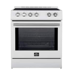 Leonardo 30 in. Induction Range 4-Burner Elements in White