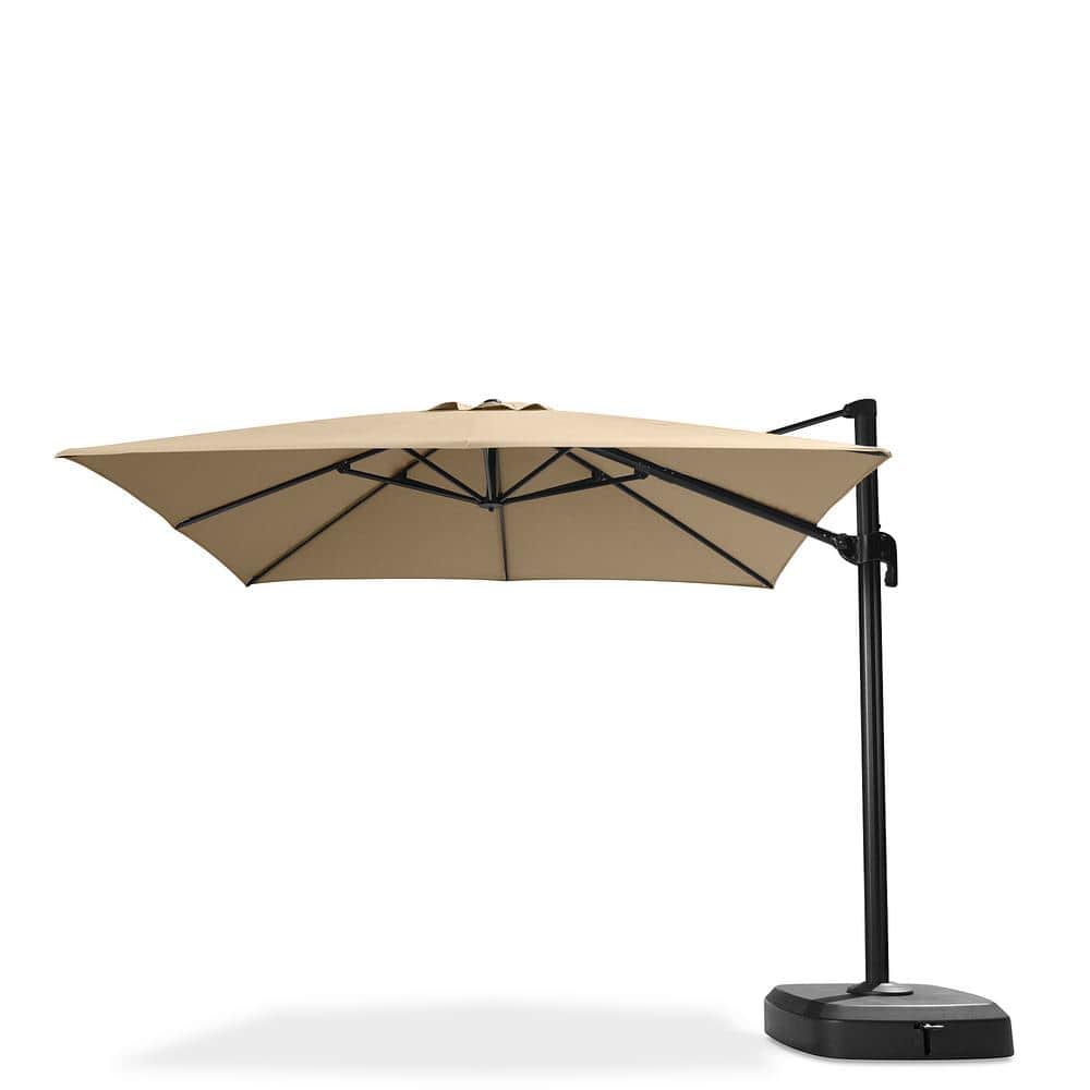 RST BRANDS Portofino Comfort 10 ft. Resort Cantilever Umbrella in Heather Beige -  OP-MKT10POR-HB