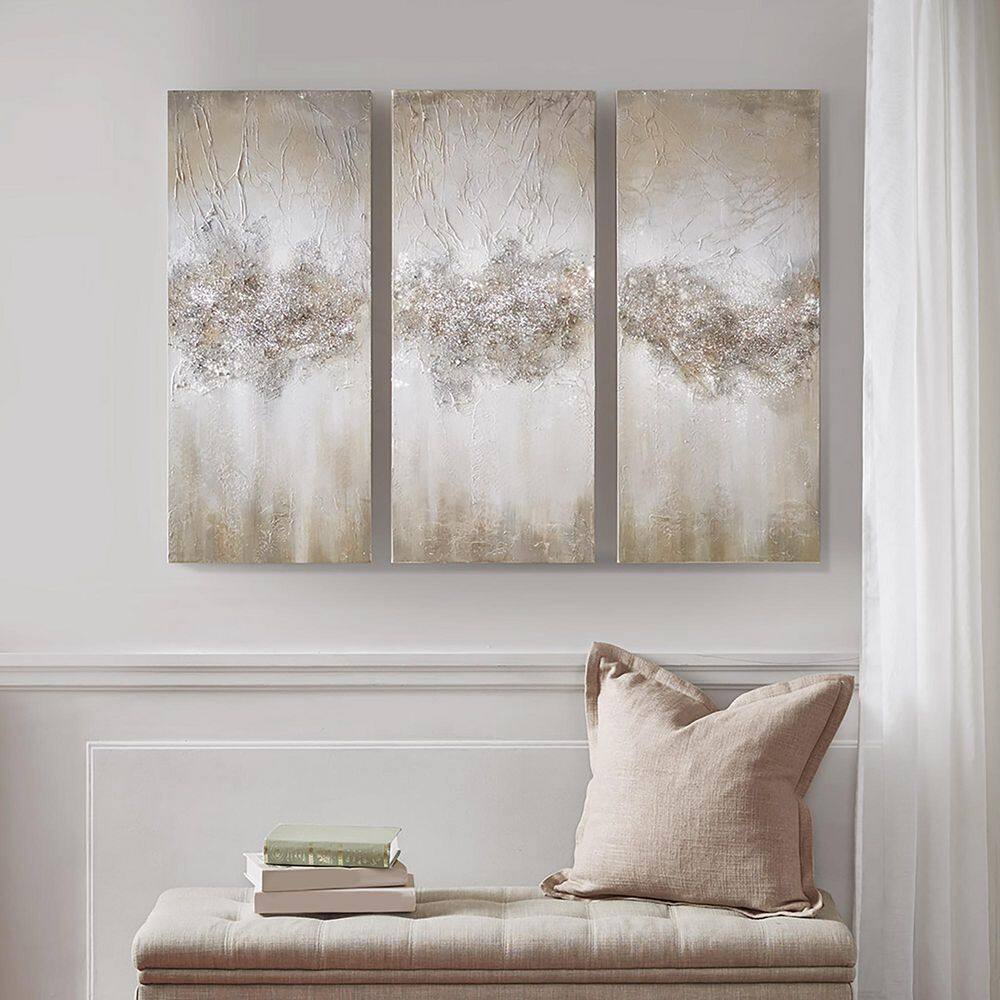 3-piece Unframed Hand-painted Canvas Wall Art Set 35 in. x 45 in. price history on PriceWatchPro