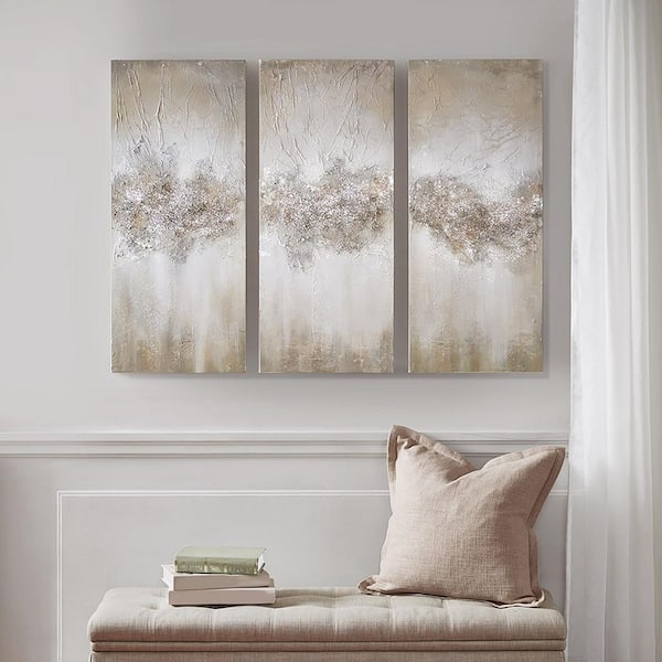 3-piece Unframed Hand-painted Canvas Wall Art Set 35 in. x 45 in.
