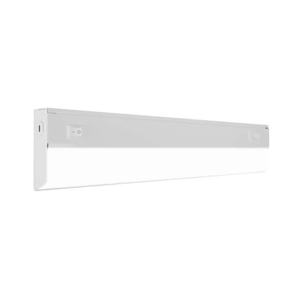 NICOR UCB Series 18 in. Hardwired White Selectable Integrated LED Under Cabinet Light with On/Off Switch