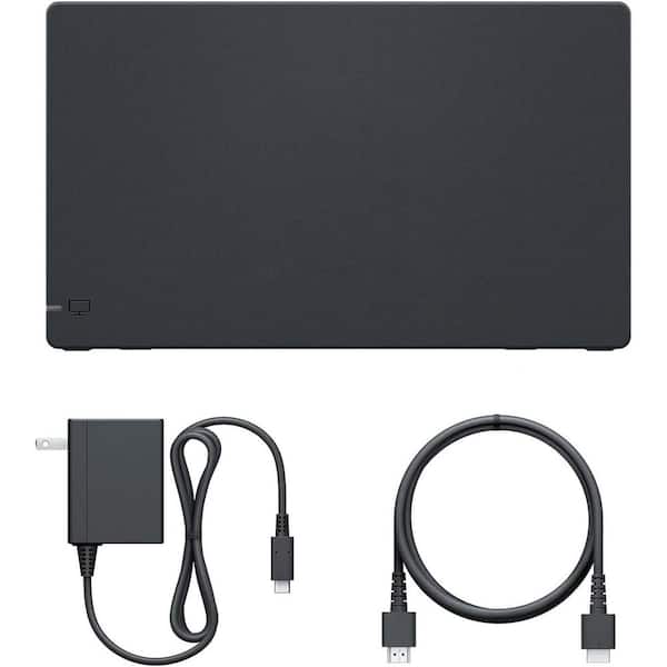 phyfalip 3-in-1 TV Base Replacement Docking Station Set with IC Module, Charger and HDMI Cable Accessories in Black