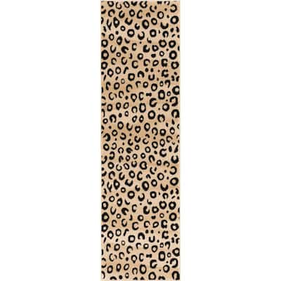 Well Woven Dulcet Leopard Black 8 ft. x 10 ft. Animal Print Area Rug ...