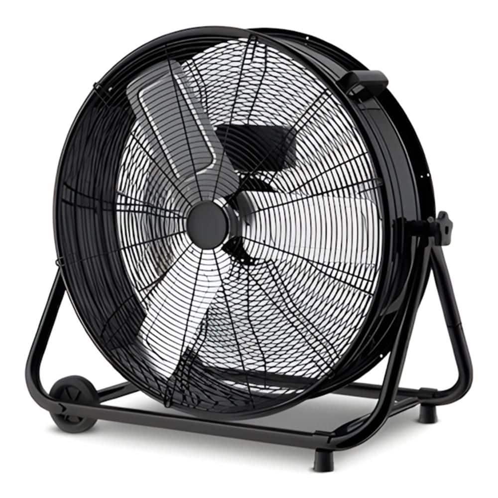 24 in. 9460CFM Air Circulation High Velocity Industrial Fan with 360 degree adjustable tilt in Black,Heavy Duty Drum Fan price history on PriceWatchPro