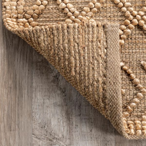 Nora Natural Tan Braided Jute Rug