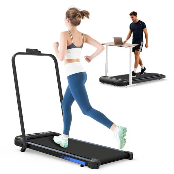3 in 1 Under Desk Treadmill with Incline, Foldable Walking Pad with Handle, Remote & LED Display