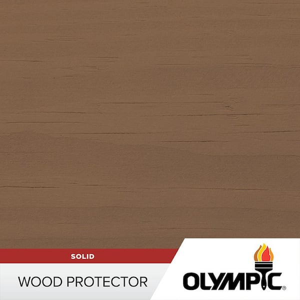 Olympic 1 gal. Tanglewood Exterior Solid Wood Protector Stain Plus Sealant in One