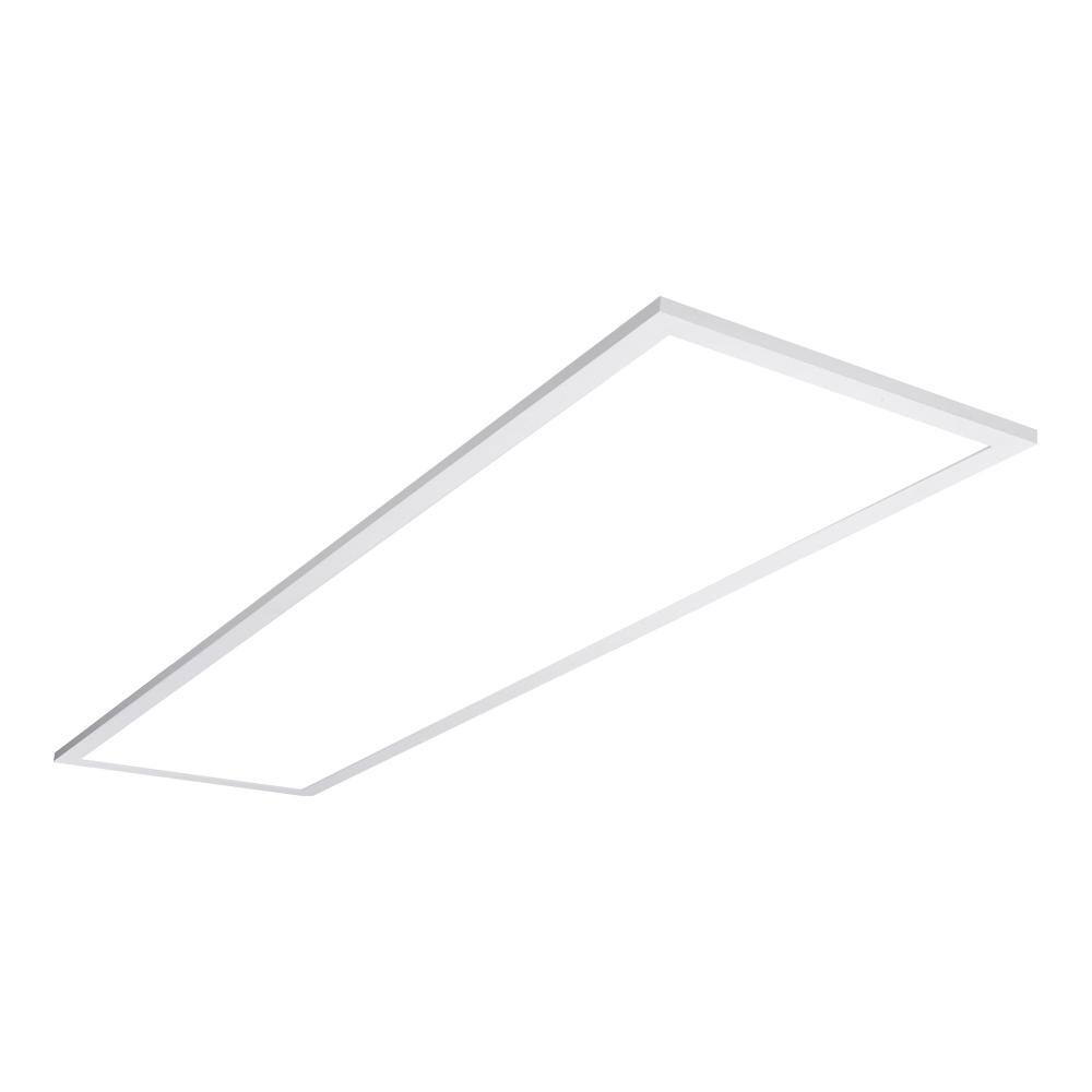 Metalux White 1'x4' Integrated LED Commercial Grade Recessed Flat