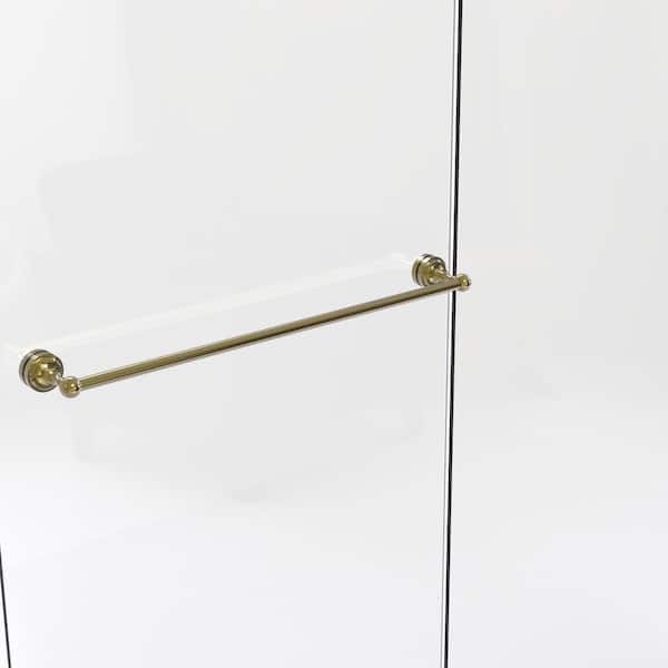Allied Brass DT-41-SM-30-SCH Dottingham Collection 30 Inch Shower Door Towel Bar Satin Chrome