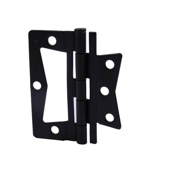 thumbnail image 2 of Auvotuis 24-Pack 1.5 Inch Black Metal Butt Hinges – Flat Small Door Hinges 2 of 6