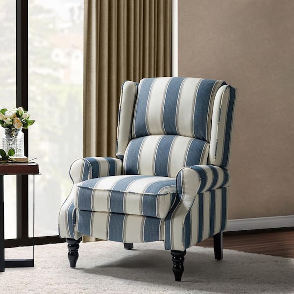 Blue 2024 striped recliner