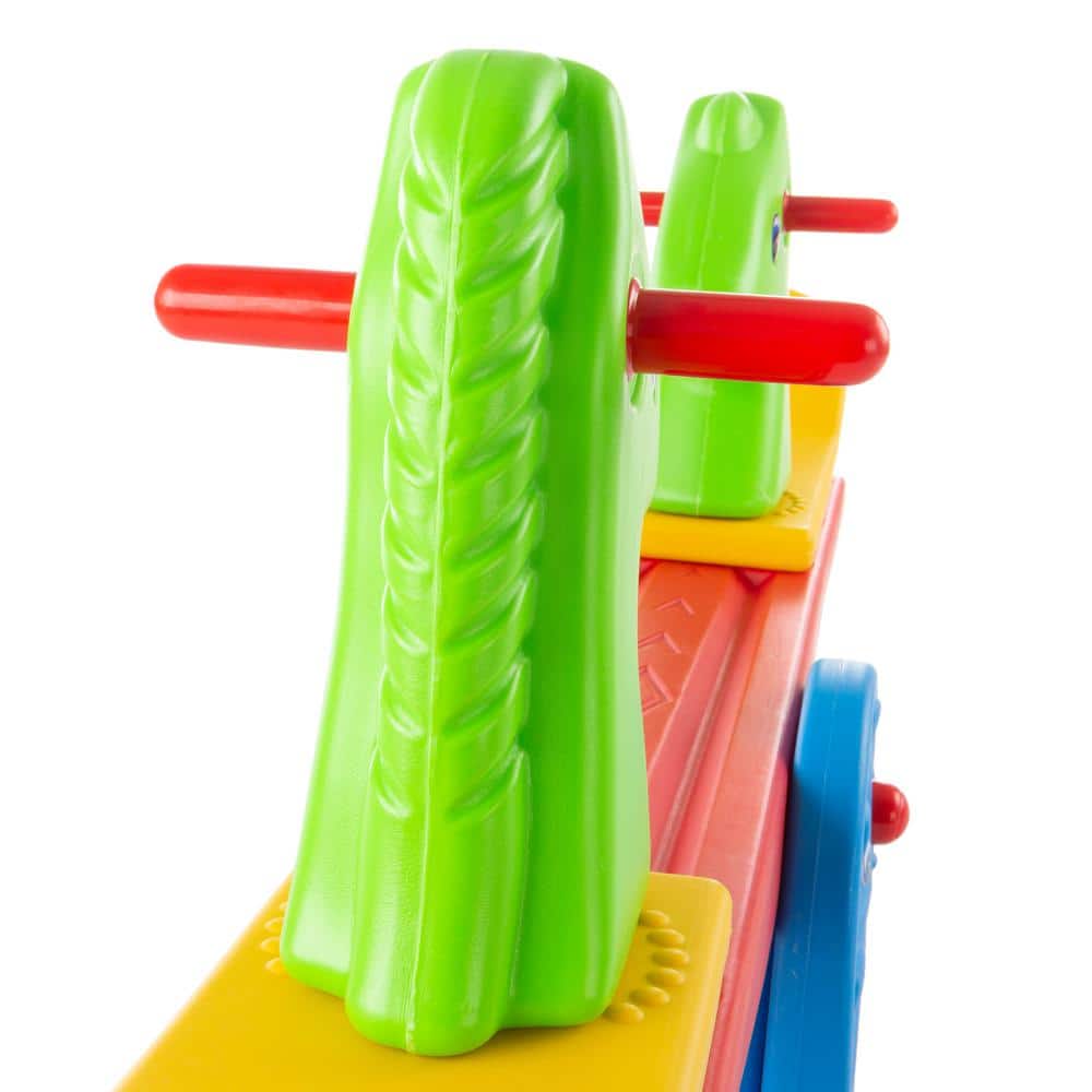 Bright Multicolor Animal Seesaw with Easy-Grip Handles