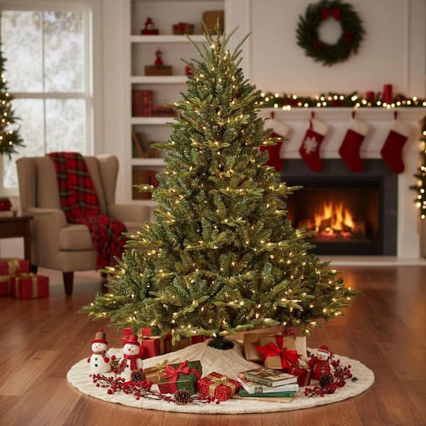 5 ft. Artificial Tree with 350 UL Lights and Stable Metal Stand