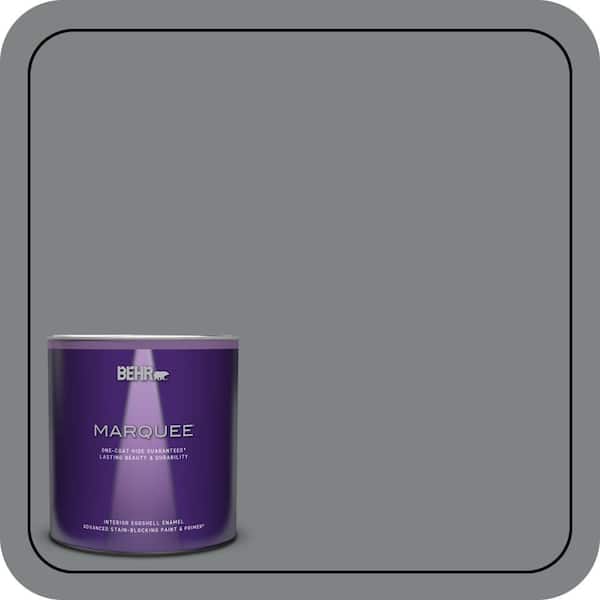 BEHR MARQUEE 1 qt. #PPU26-03 Legendary Gray Eggshell Enamel Interior Paint & Primer