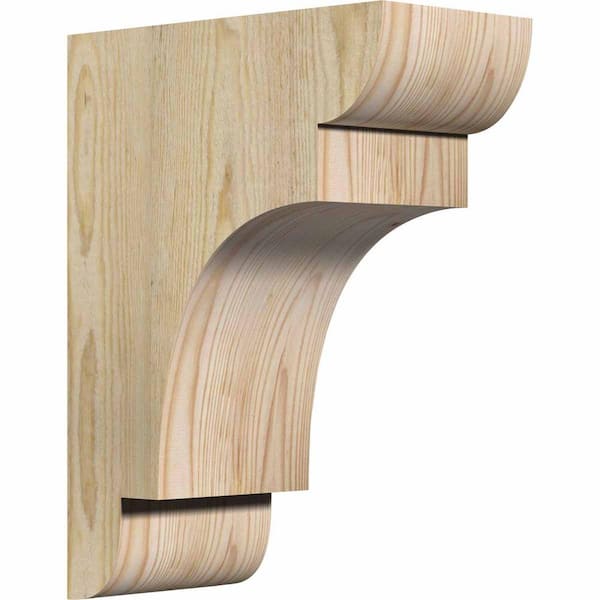 Ekena Millwork 6 in. x 12 in. x 16 in. Douglas Fir New Brighton Rough Sawn Corbel