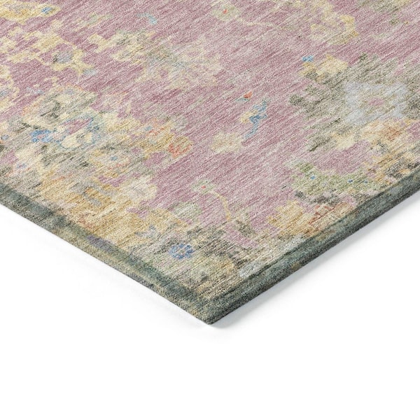 Chantille Machine Washable Indoor/Outdoor Abstract ACN2302 Pink 3 ft. x 4 ft. Area Rug