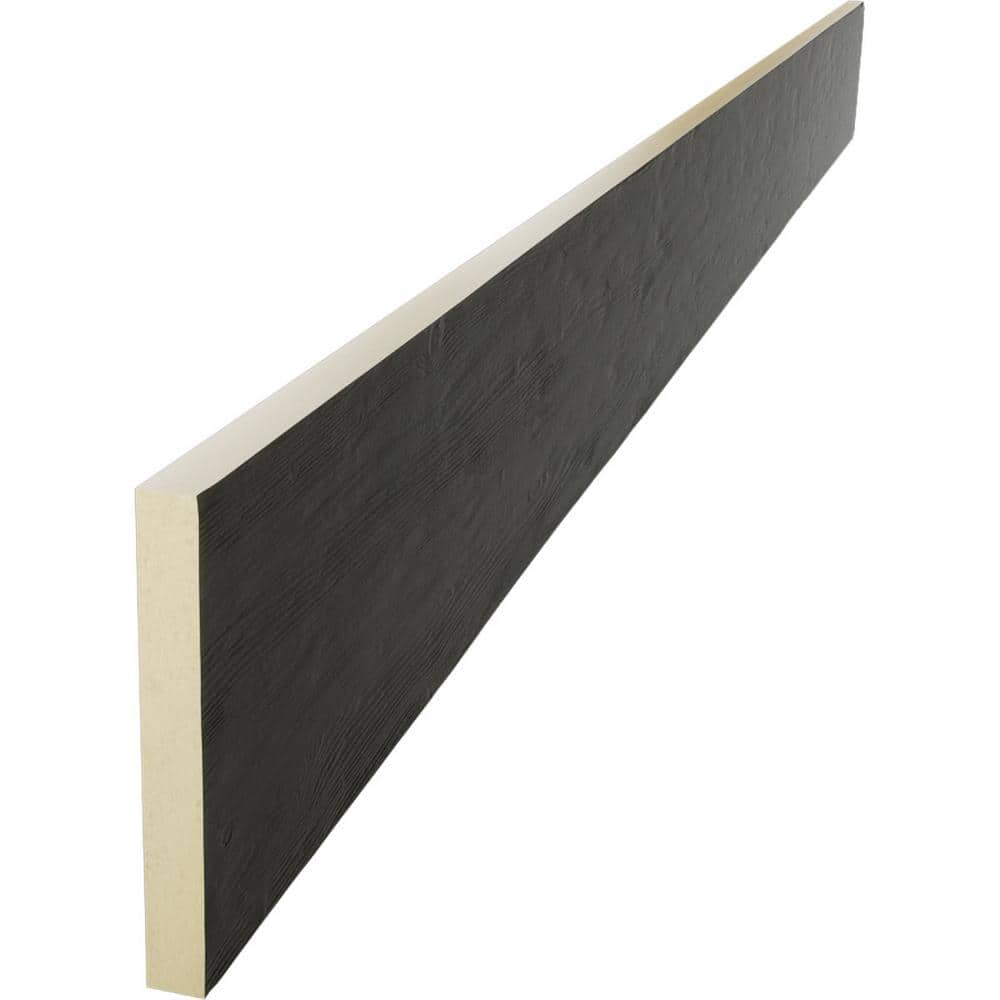 Slate Finish Faux Wood Beam Plank, 6' x 4"