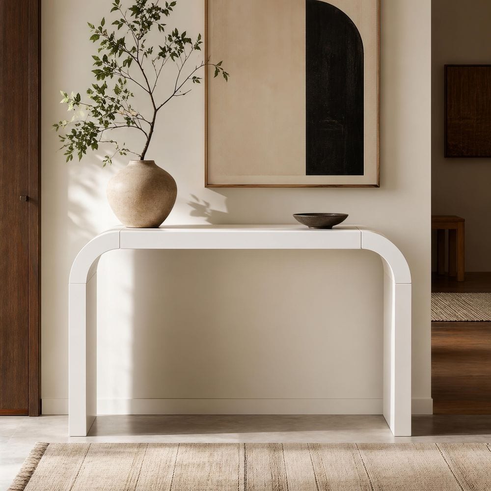 CHRISTOPHER KNIGHT HOME Mirod Modern Minimalist 52 in. White