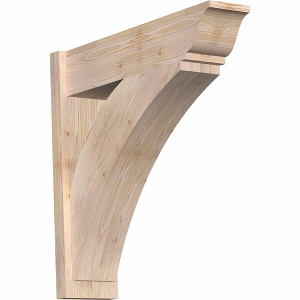 Ekena Millwork 8 in. x 30 in. x 30 in. Thorton Traditional Smooth Douglas Fir Outlooker