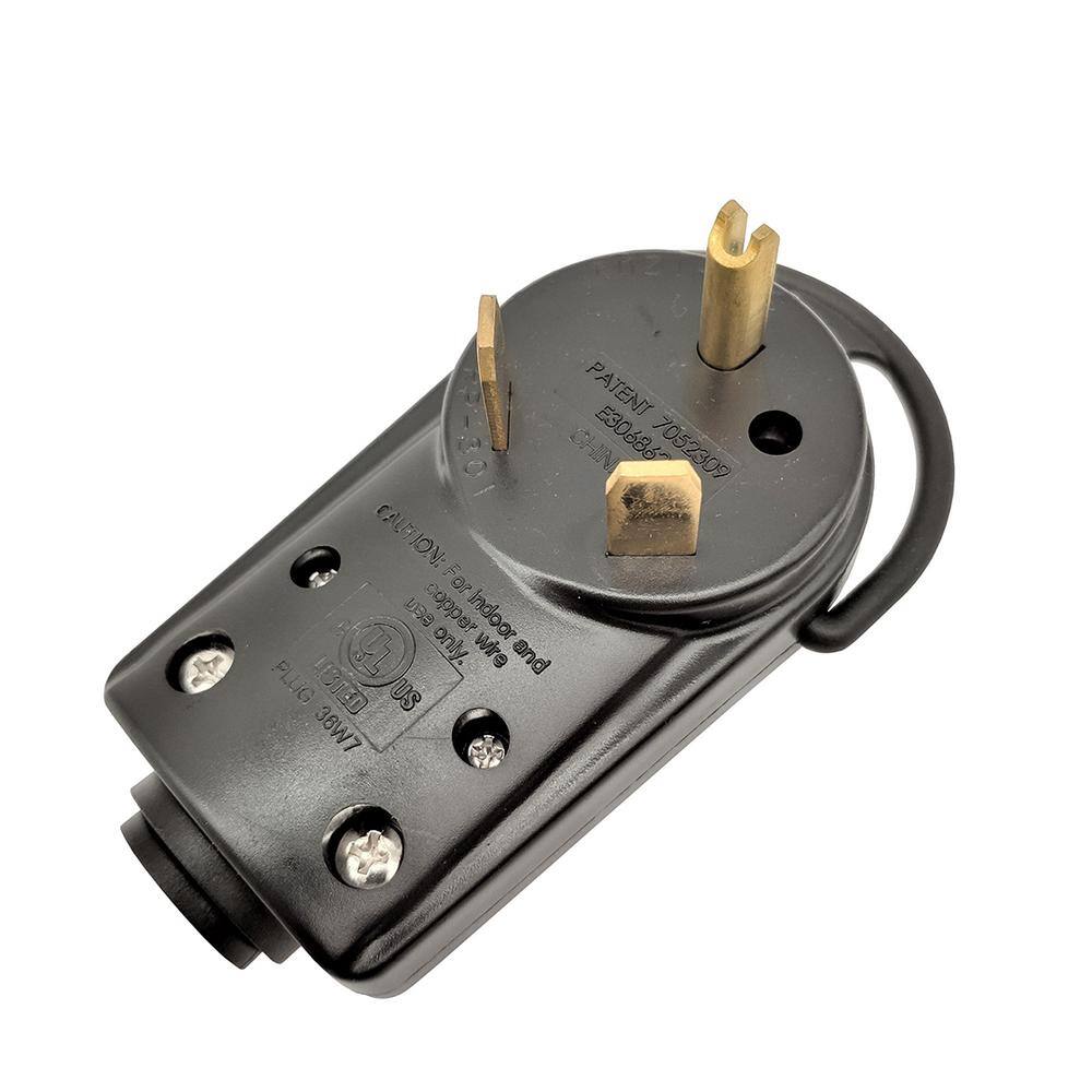 RV 30 Amp 125-Volt Travel Trailer Power Replacement Nema TT-30P Male Assembly Plug with Handle price history on PriceWatchPro