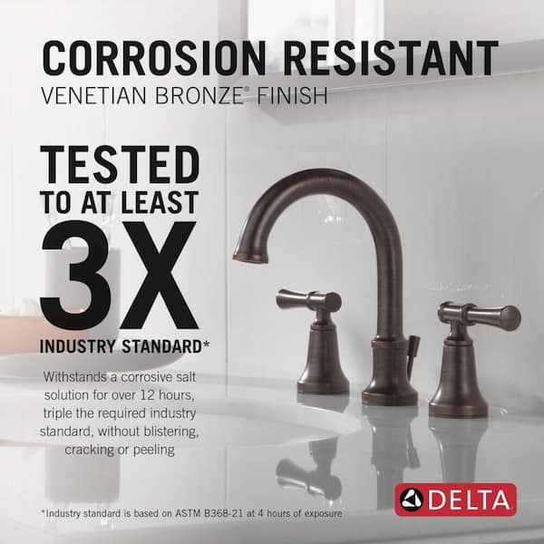Chamberlain 8 in. Widespread 2-Handle Bathroom Faucet in Matte Black