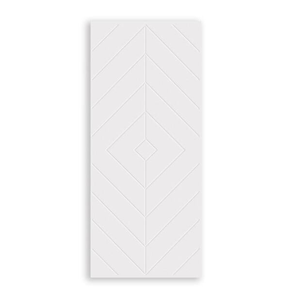 CALHOME 30 in. x 96 in. Hollow Core White Painted Composite MDF Interior Door Slab