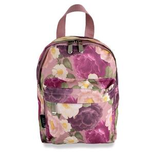 Mini 10 in. Mauve Floral Backpack