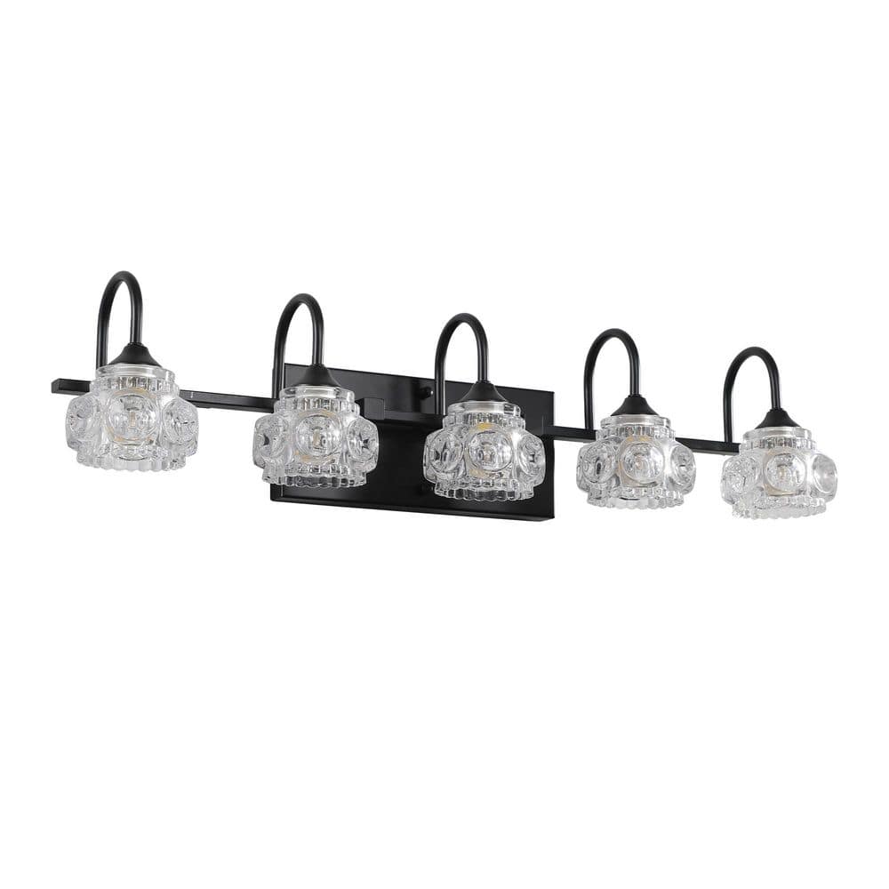 Epoch 29 in. Black 5-Light Vanity Light price history on PriceWatchPro