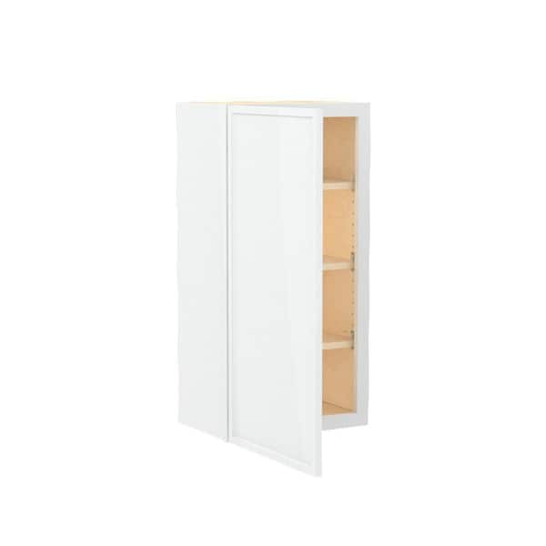 Franklin 21 in. W x 12 in. D x 36 in. H Assembled Plywood Wall Kitchen Cabinet in Vesper White with Soft Close