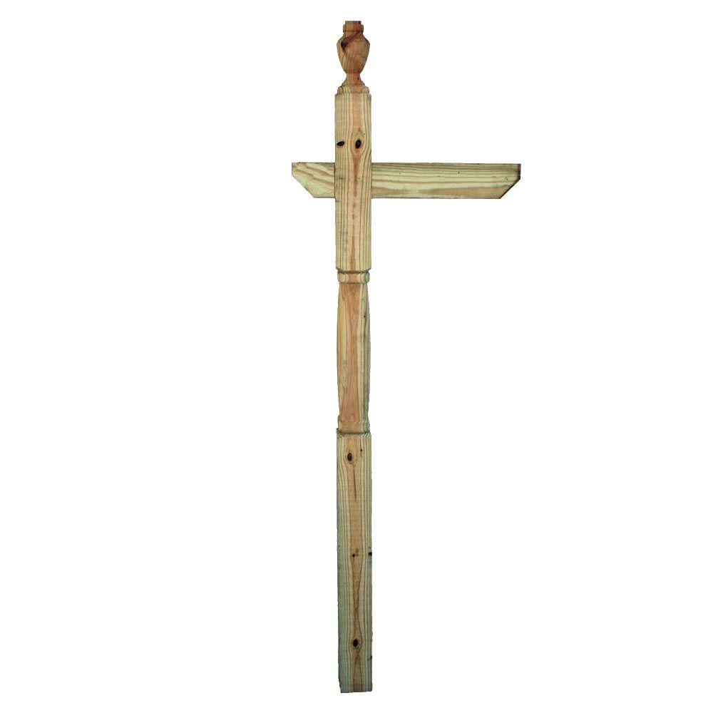 4 in. x 4 in. PressureTreated Octagon Mailbox Post 0613254 The Home