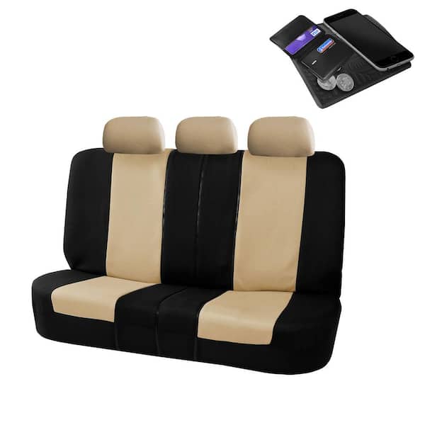 FH Group 52 in. x 58 in. x 1 in. Flat Cloth Split Bench Rear Seat Cover