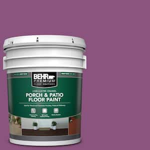 5 gal. Home Decorators Collection #HDC-MD-07 Dynamic Magenta Low-Lustre Enamel Int/Ext Porch and Patio Floor Paint