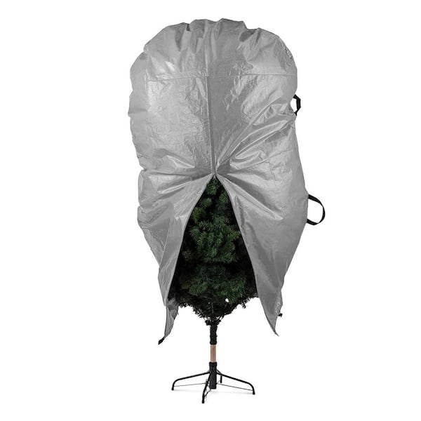 OSTO Gray Waterproof Upright Tree Storage Bag for Trees Up to 7.5 ft. Tall