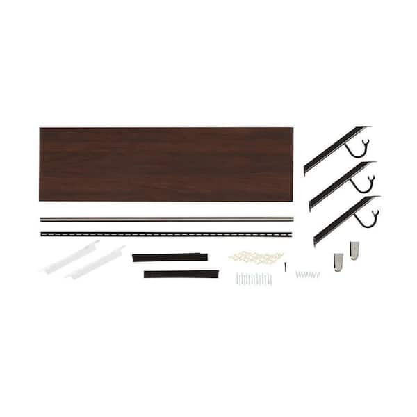 Rubbermaid White Premium Wood Shelving Kit with Closet Rod, 1