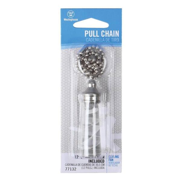 Frost Glass Pull Chain, Ceiling Fan Pulls Home Depot