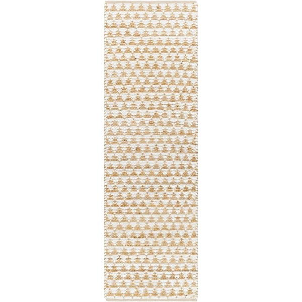 Livabliss Jean Beige/Cream Geometric 3 ft. x 8 ft. Indoor Runner Area Rug