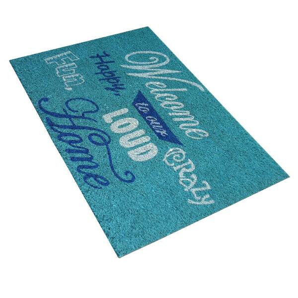 Nedia Home 33093 SuperScraper Coir Doormat Blue 