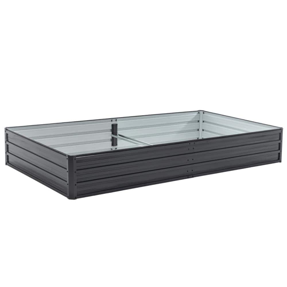 94.3 in. L x 47.2 in. W x 13.4 in. H Black Galvanized Raised Garden Bed price history on PriceWatchPro